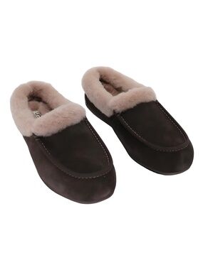 UGG Womens Ansley Moccasin Slippers Dusted Cocoa Brown Suede Size 8M